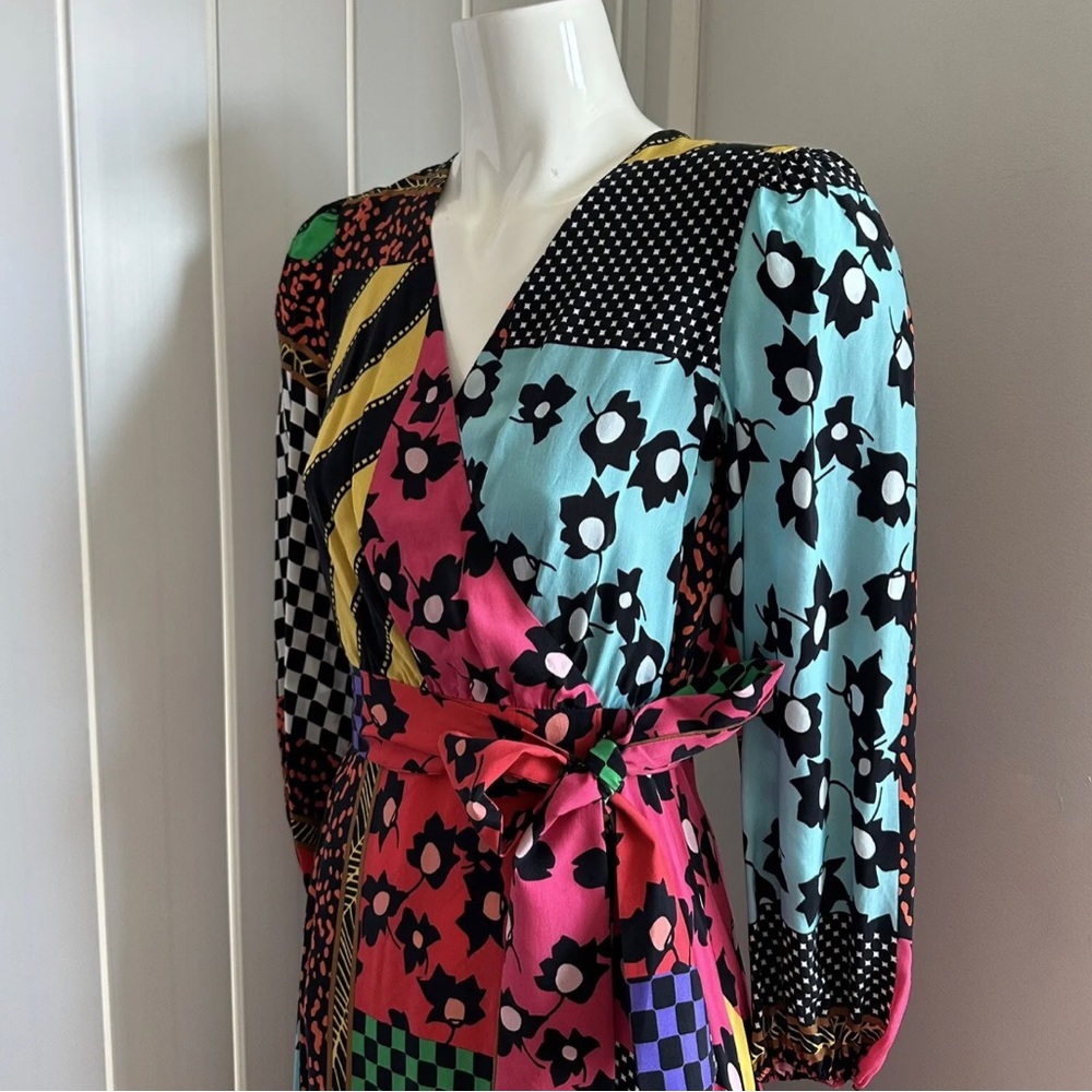 Alice + Olivia Plus Coco Patchwork Maxi Dress - image 5